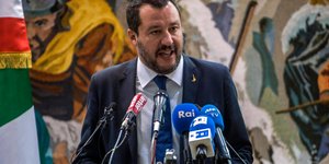 Ματέο Σαλβίνι (Φωτογραφία: AP Photo/Hassene Dridi)