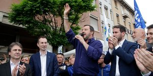 Ο ηγέτης της ακροδεξιάς Λέγκας του Βορρά και υπουργός Εσωτερικών της Ιταλίας