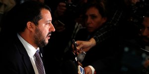 Ματέο Σαλβίνι (Φωτογραφία: AP Photo/Christophe Ena)
