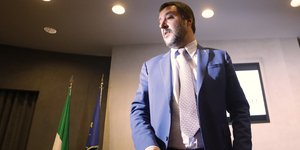 Ο Ματέο Σαλβίνι/ Φωτογραφία: AP- Alessandra Tarantino