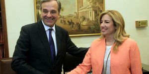 Σαμαράς-Φώφη συζήτησαν για ενιαίο μέτωπο υπέρ της παραμονής στην Ευρωζώνη