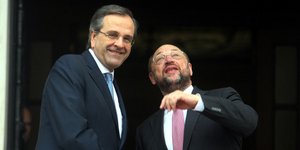 Σαμαράς σε Σουλτς: Η κρίση έχει κάνει τη χώρα πιο δυνατή