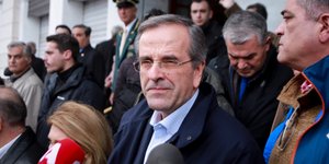 Δηλωσεις του Αντώνη Σαμαρά μετά τα επεισόδια στο συλλαλητήριο -Φωτογραφία:(EUROKINISSI/ΓΙΩΡΓΟΣ ΚΟΝΤΑΡΙΝΗΣ)