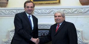 Το Κυπριακό και η οικονομία στο επίκεντρο της συζήτησης Σαμαρά - Χριστόφια