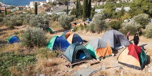 Καταυλισμός προσφύγων στη Σάμο/ Φωτογραφία: EUROKINISSI/ΓΡΑΦΕΙΟ ΤΥΠΟΥ ΝΔ- ΔΗΜΗΤΡΗΣ ΠΑΠΑΜΗΤΣΟΣ