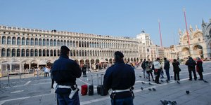 H πλατεία του Αγίου Μάρκου στη Βενετία (Φωτογραφία: ΑΡ/Luca Bruno) 