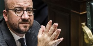  Ο πρωθυπουργός του Βελγίου Σαρλ Μισέλ / Φωτογραφία:  (AP Photo/Geert Vanden Wijngaert)