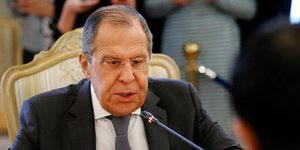 Ο Σερκέι Λαβρόφ κατηγορεί τις ΗΠΑ για πραξικόπημα στη Βενεζουέλα (Φωτο: ΑΡ)
