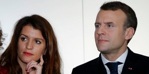 Μαρλέν Σιαπά-Εμανουέλ Μακρόν/Φωτογραφία: AP