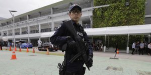 Κορυφώνονται οι προετοιμασίες στη Σιγκαπούρη (Φωτογραφία: AP/ Wong Maye-E)