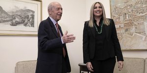 Ο πρώην πρωθυπουργός Κώστας Σημίτης και η Φώφη Γεννηματά / Φωτογραφία: Intimenews (ΛΙΑΚΟΣ ΓΙΑΝΝΗΣ)