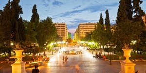 Αποψη της πλατείας Συντάγματος 