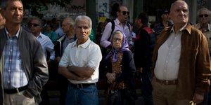 Συνταξιούχοι κατά υπ. Εργασίας /Φωτογραφία: AP