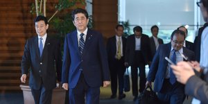 Σίνζο Αμπε (Φωτογραφία: Kazuhiro Nogi/Pool Photo via AP)