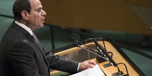 Ο πρόεδρος της Αιγύπτου (Φωτογραφία: AP/ Mary Altaffer)