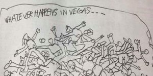 Αντιδράσεις προκάλεσε σκίτσο για το μακελειό στο Λας Βέγκας / Φωτογραφία: Twitter 