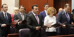 Φωτογραφία: AP/ Boris Grdanoski
