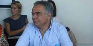 Ο Πάνος Σκουρλέτης/ Φωτογραφία intime news