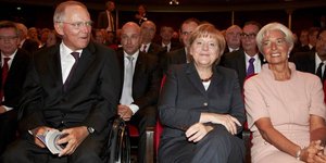 Μέρκελ και Λαγκάρντ πήγαν στα γενέθλια του Σόιμπλε