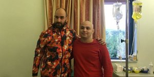 Ο Βασίλης Σπανούλης με τον Αντώνη Λουκάδη./φωτογραφία: olympiacosbc.gr