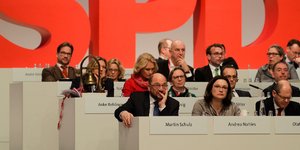 Ο Μάρτιν Σουλτς στο συνέδριο του SPD (Φωτογραφία: AP Photo/Markus Schreiber)