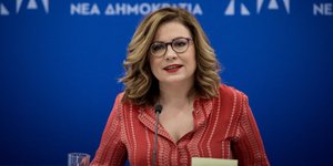 Η εκπρόσωπος τύπου της Νέας Δημοκρατίας Μαρία Σπυράκη- φωτογραφία eurokinissi