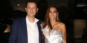 Αντώνης Σρόιτερ και Ιωάννα Μπούκη την ημέρα του γάμου τους/Φωτογραφία: NDPphoto