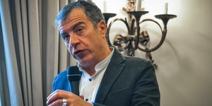Ο επικεφαλής του Ποταμιού Σταύρος Θεοδωράκης / Φωτογραφία: EUROKINISSI
