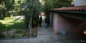 Το σπίτι του 52χρονου επιχειρηματία στην Κηφισιά. Φωτογραφία: Eurokinissi 