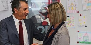 Φεντερίκα Μογκερίνι- Σταύρος Θεοδωράκης/ Φωτογραφία: Instagram