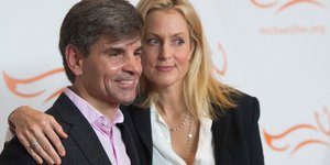 Ο Τζορτζ Στεφανόπουλος με την σύζυγό του