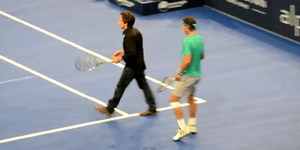 Ο Μπεν Στίλερ «διδάσκει» τένις στον Ράφαελ Ναδάλ [βίντεο]