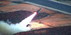 Βολή από τη Μοίρα Κατευθυνόμενων Βλημάτων Μ Κ/Β «ΗΑWΚ» / Φωτογραφία: Eurokinissi