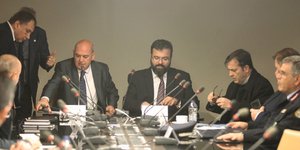 Στιγμιότυπο από τη συνάντηση / Φωτογραφία: Eurokinissi
