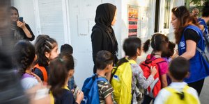 προσφυγόπουλα στο σχολείο/Φωτογραφία: Eurokinissi