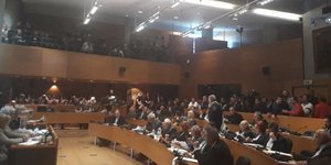 Συνεδρίαση του δημοτικού συμβουλίου/Φωτογραφία: Voria.gr