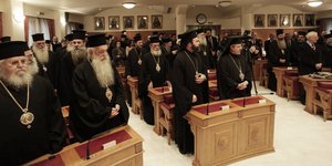 Ανακοίνωση της Ιεράς Συνόδου για τη φορολόγηση (Φωτογραφία: EUROKINISSI/ ΧΡΗΣΤΟΣ ΜΠΟΝΗΣ)