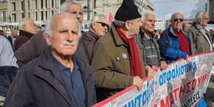 Από πρόσφατη συγκέντρωση συνταξιούχων / Φωτογραφία: EUROKINISSI