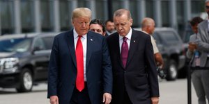 Τραμπ-Ερντογάν/Φωτογραφία: AP