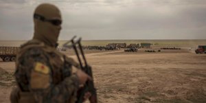 Οι Συριακές Δημοκρατικές Δυνάμεις (SDF) στη Μπαγκούζ (Φωτο: ΑΡ)