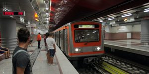 συρμός του μετρό της Αθήνας/Φωτογραφία: Eurokinissi