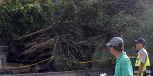 Πολλά προβλήματα στην Ταϊβάν εξαιτίας του τυφώνα (Φωτογραφία: AP/ Chiang Ying-ying)