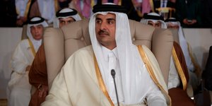 Ο Ταμίμ μπιν Χαμάντ αλ Θανί (Φωτογραφία: Fethi Belaid/ Pool photo via AP)