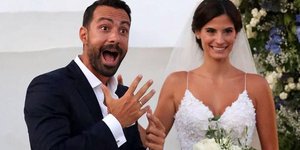 Ο Σάκης Τανιμανίδης και η Χριστίνα Μπόμπα/ Φωτογραφία: sakiswpchrismpo_fans