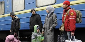 Οι πρώτοι εκτοπισμένοι της ουκρανικής κρίσης