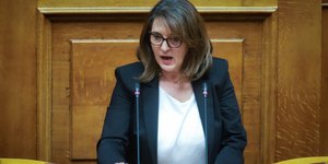 Η Ολυμπία Τελιγιορίδου/ Φωτογραφία: EUROKINISSI- ΓΙΩΡΓΟΣ ΚΟΝΤΑΡΙΝΗΣ