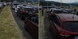 Ουρές στο τελωνείο Ευζώνων εξαιτίας διακοπών ρεύματος (Φωτογραφία: thessnews)