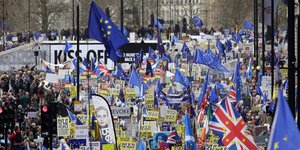Διαδήλωση κατά του Brexit /Φωτογραφία: ΑΡ