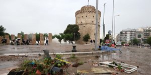 Νεροποντή στη Θεσσαλονίκη/Φωτογραφία: Eurokinissi