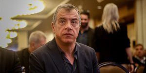 Ο Σταύρος Θεοδωράκης/ Φωτογραφία intime